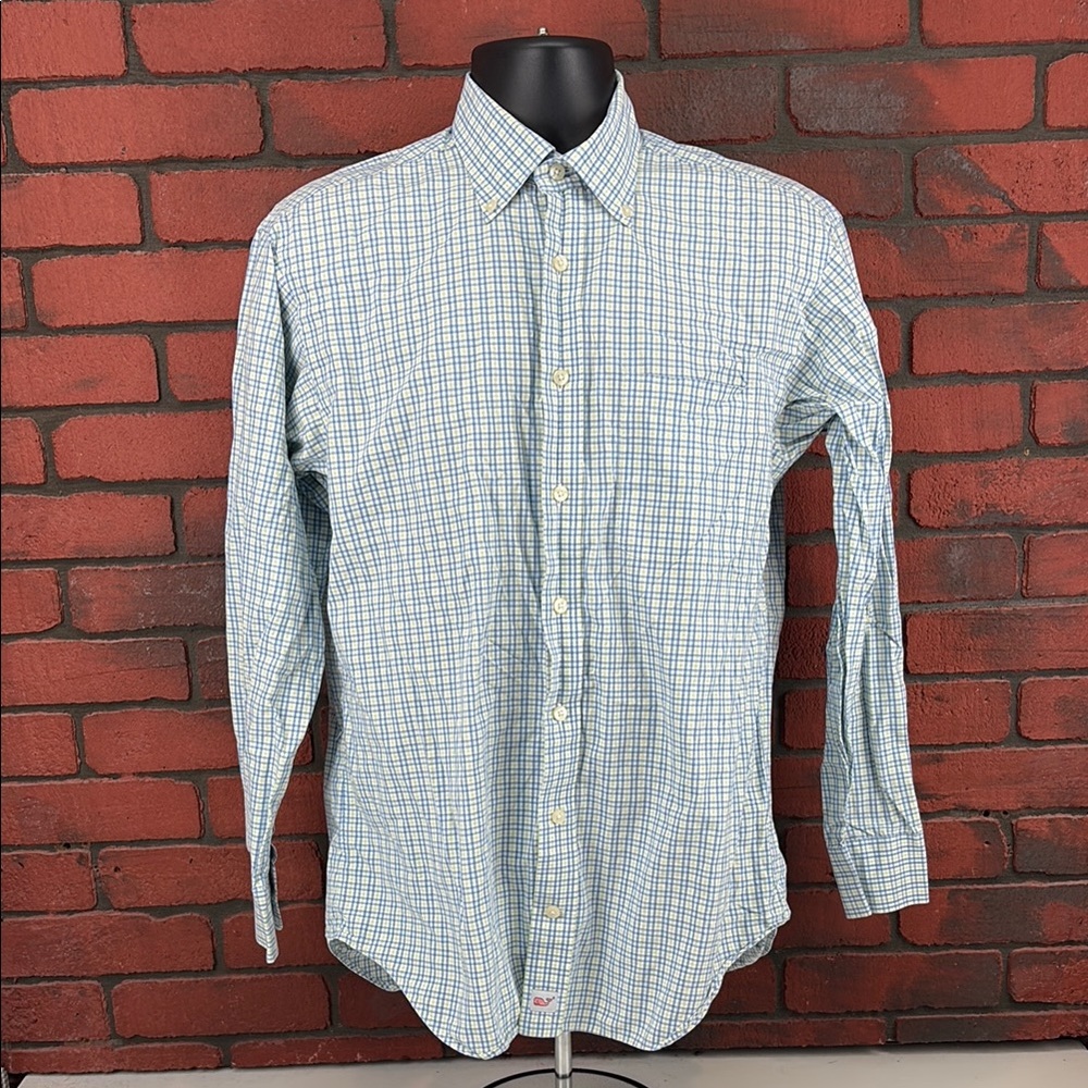 Vineyard Vines Men's Medium‎ Murray Checkered Button-Down Shirt